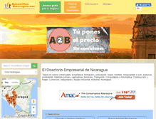 Tablet Screenshot of amarillasnicaragua.net